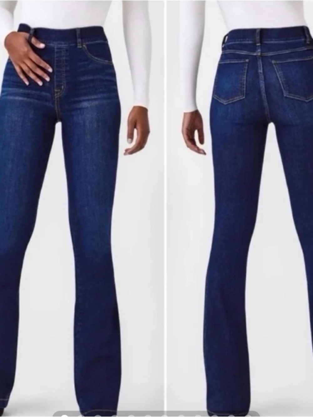 SPANX Med NWT Midnight Shade High-Waist Flare Jeans